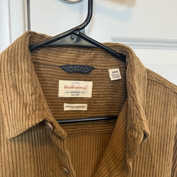 NWT Weatherproof Brown Corduroy Shirt, S - Picture 6 of 9
